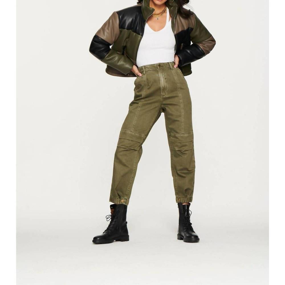 NEW BLUE REVIVAL officer in training utility pant in dark olive